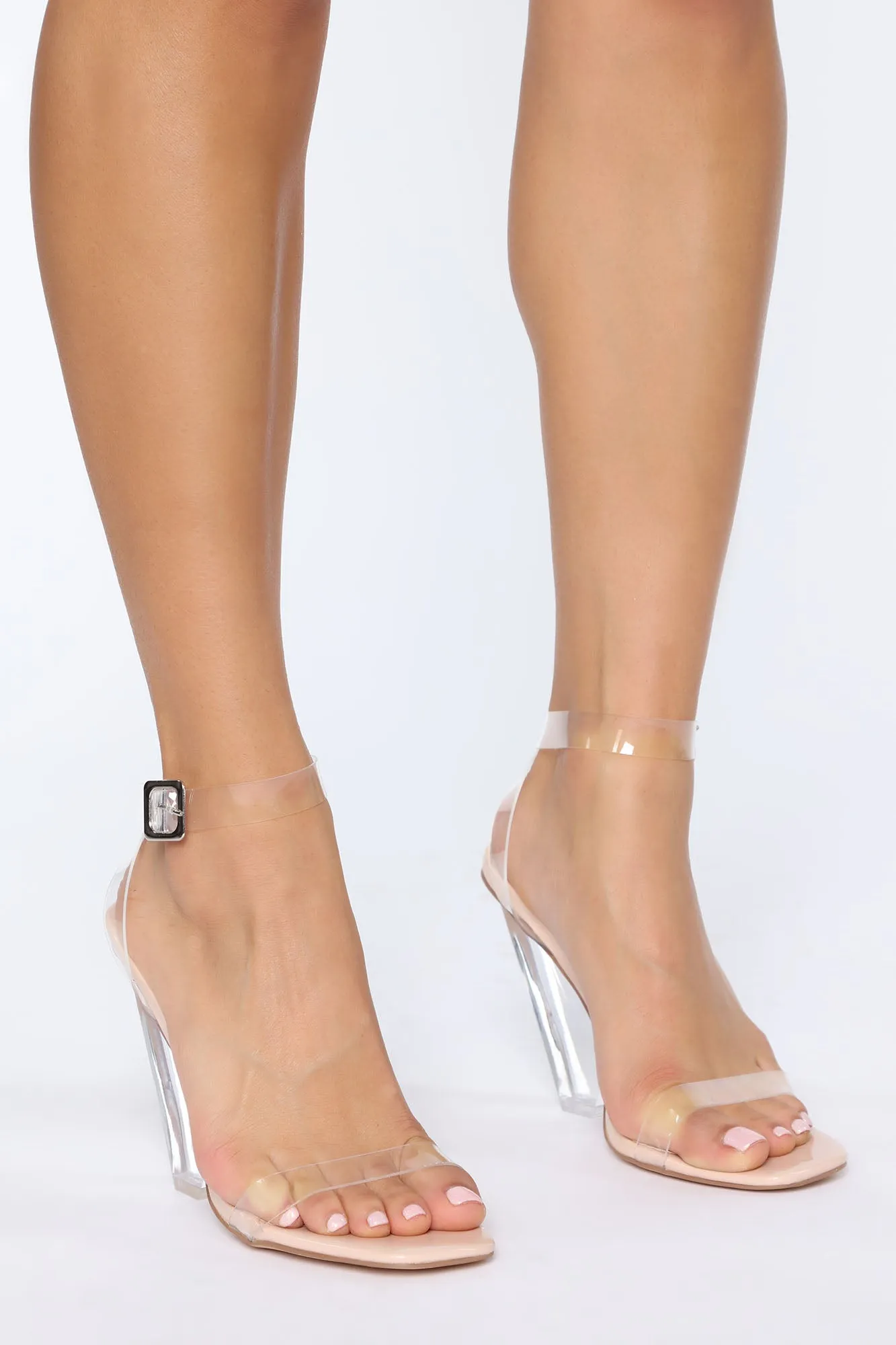 A Work Of Art Heeled Sandal - Nude