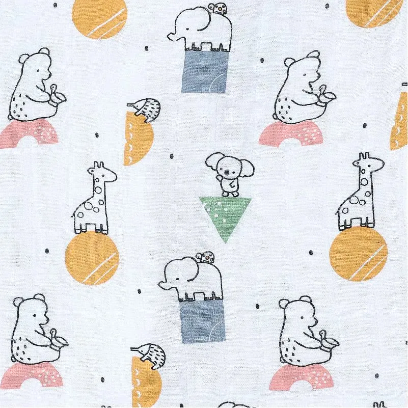 Baby Muslin Friends Forever Swaddle - White