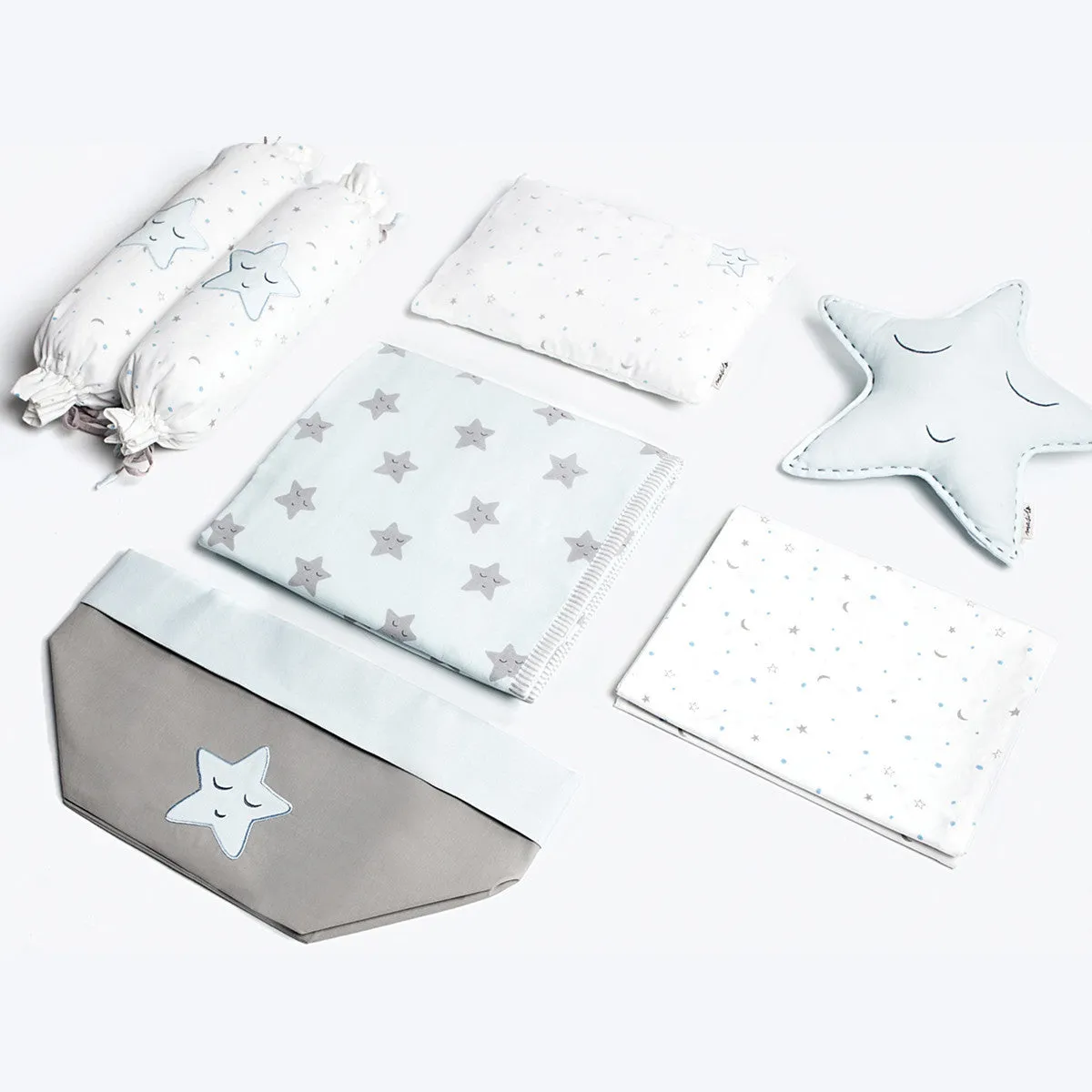 Baby Rock My Crib Gift Basket <br> Blue Star<br><span style="font-size: 10px;">Can be Personalised</span>