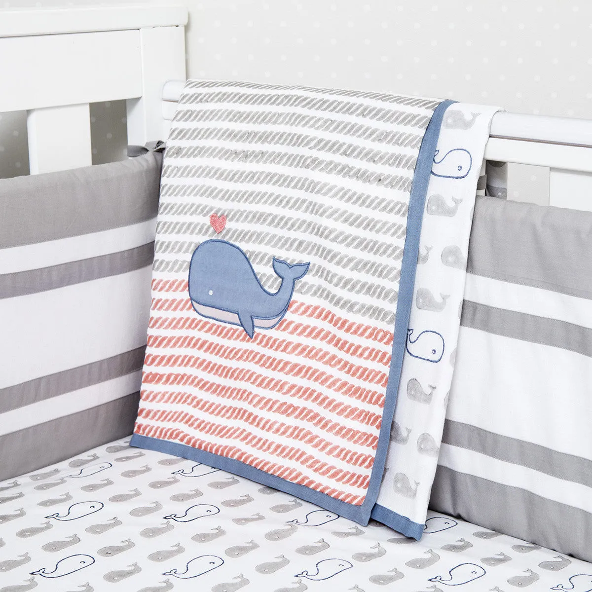 Baby Rock My Crib Gift Basket <br> Blue Whale<br><span style="font-size: 10px;">Can be Personalised</span>