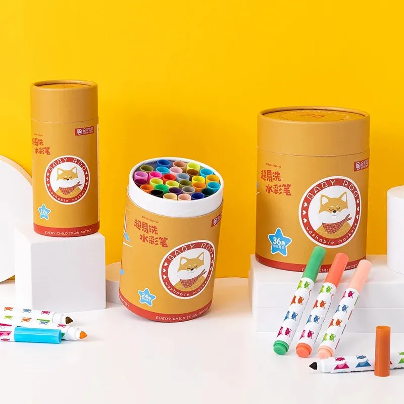 Cone Head Washable Kids Water Color Paint Set