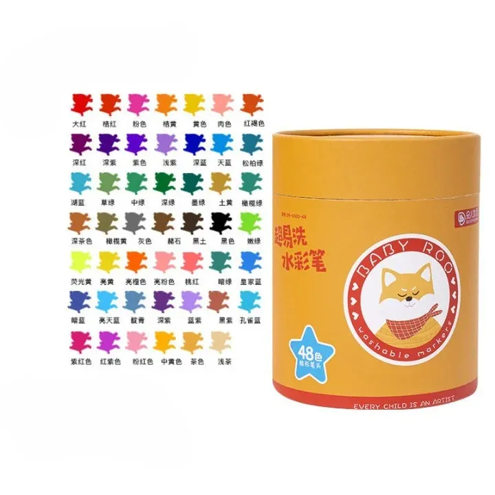 Cone Head Washable Kids Water Color Paint Set