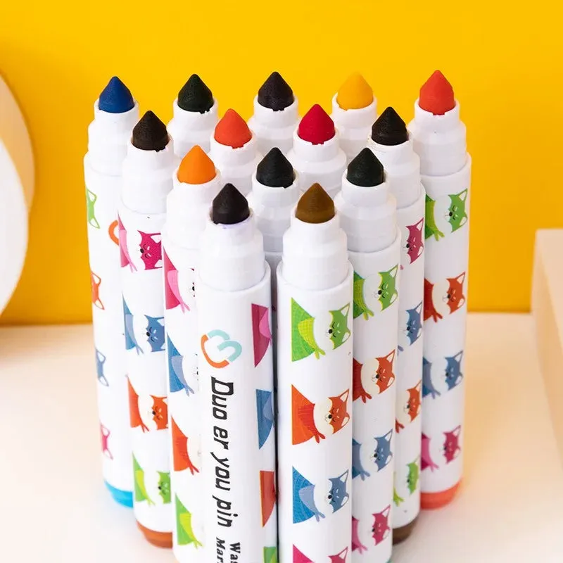 Cone Head Washable Kids Water Color Paint Set