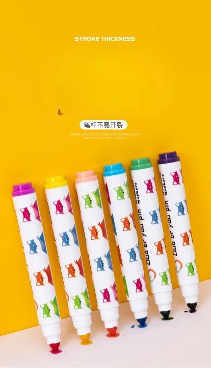 Cone Head Washable Kids Water Color Paint Set