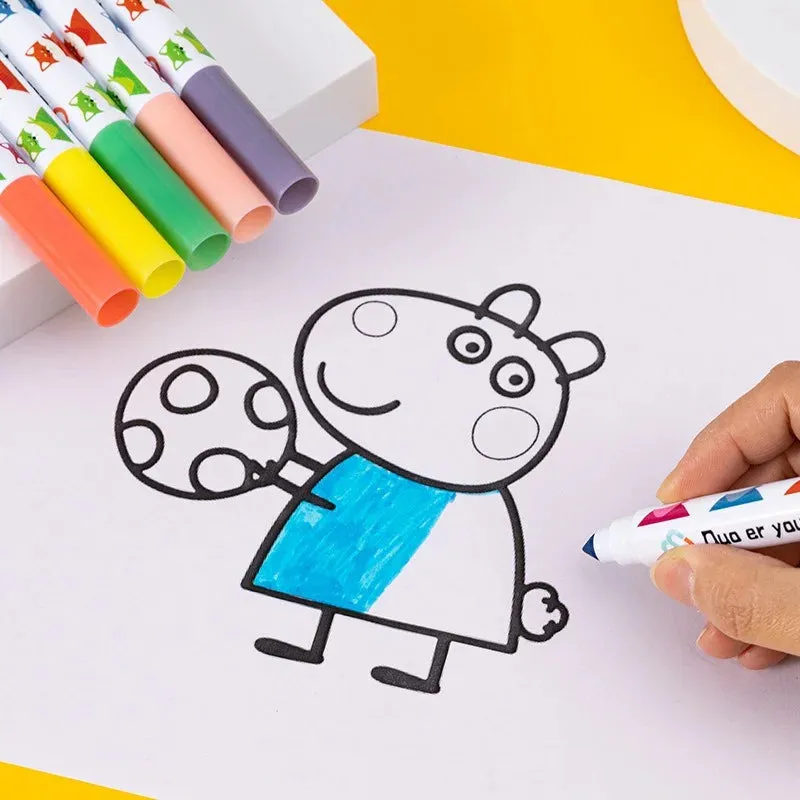 Cone Head Washable Kids Water Color Paint Set