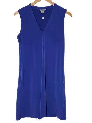 Cool Winter Royal Blue Stretch Sheath Dress