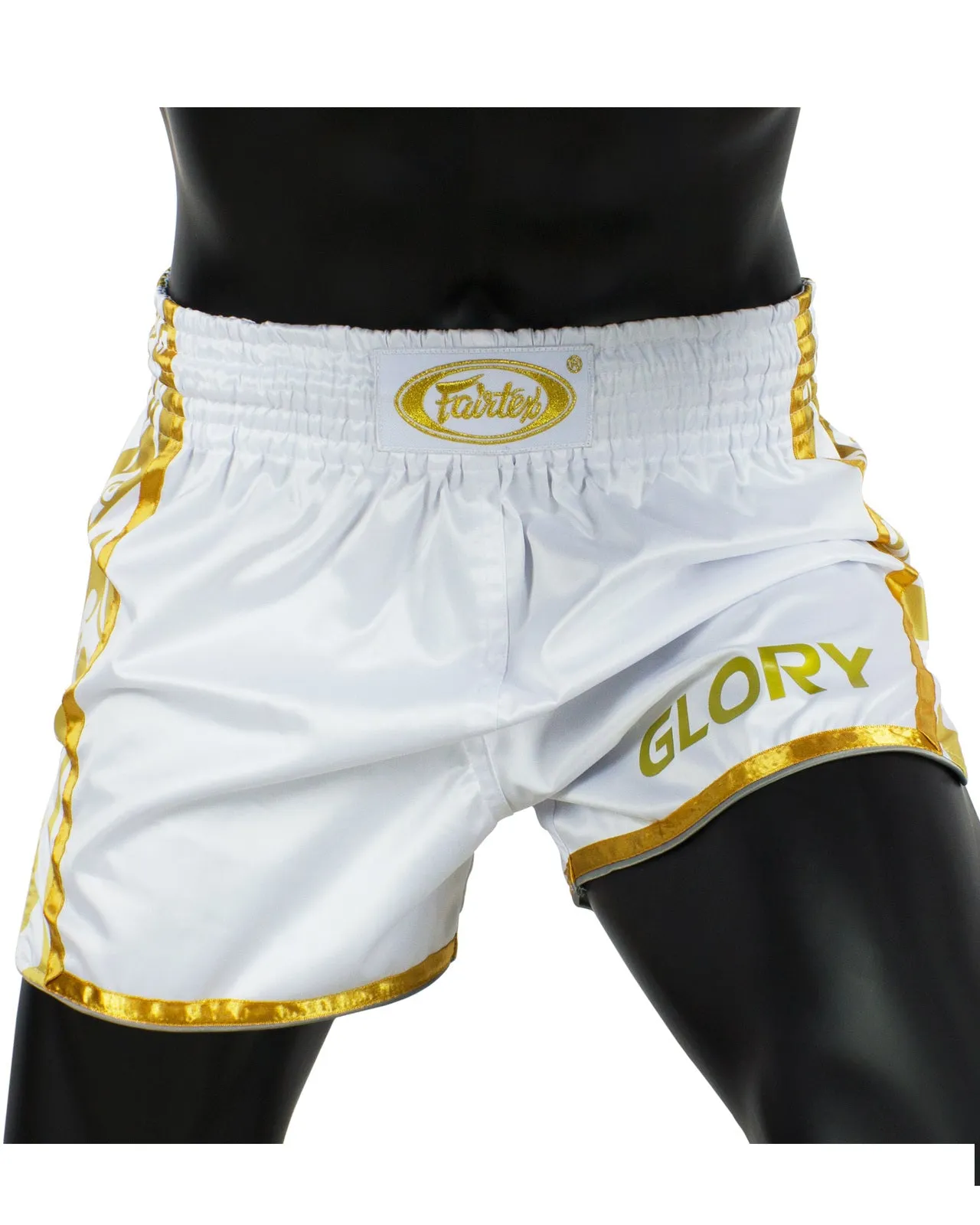 FAIRTEX Glory White Muay Thai Shorts BSG2