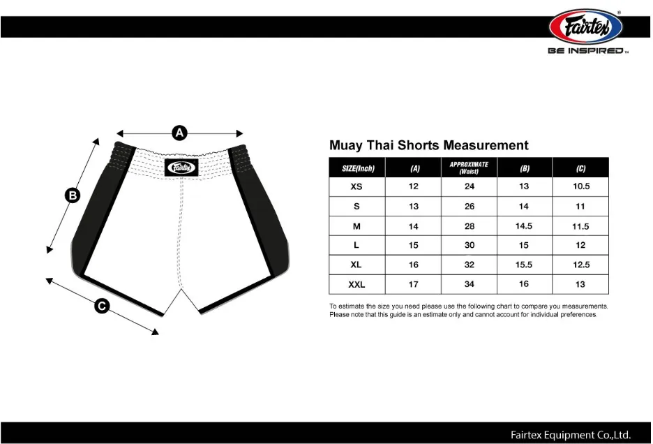 FAIRTEX Glory White Muay Thai Shorts BSG2