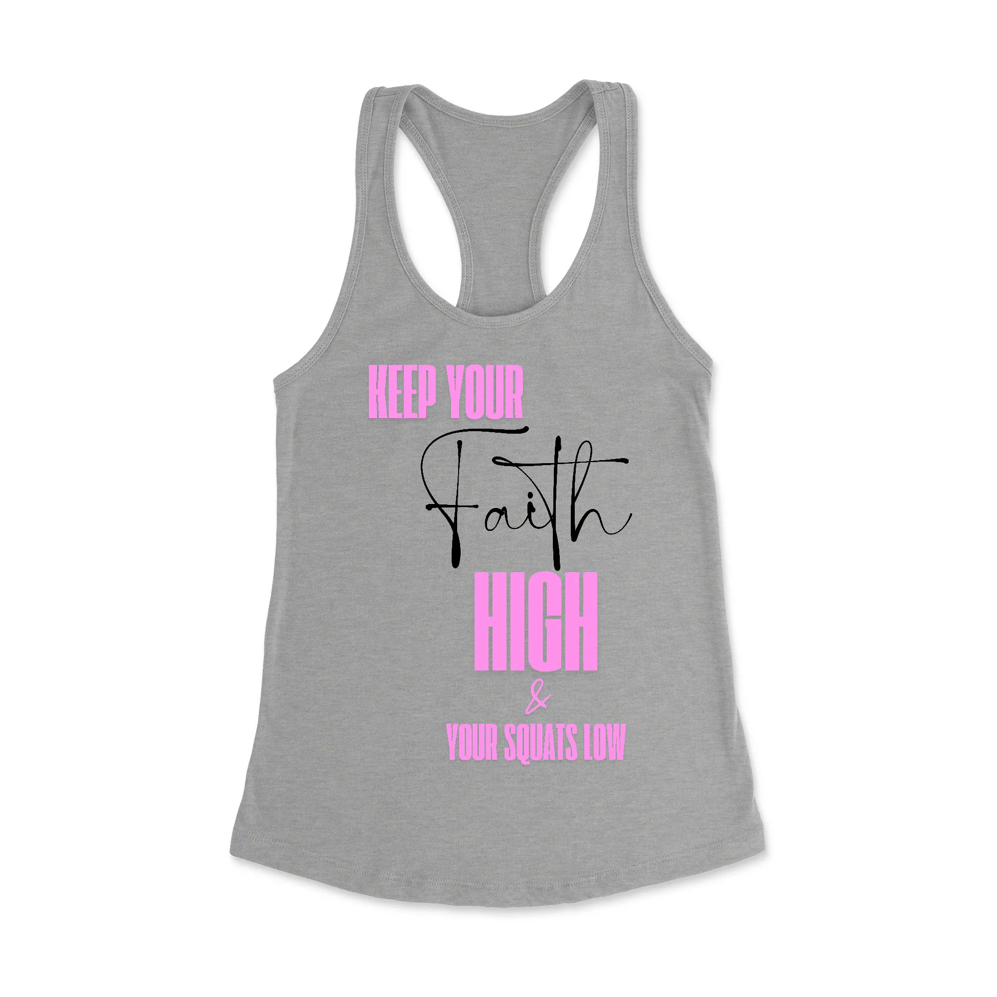 Faith and Squats Racerback Tank