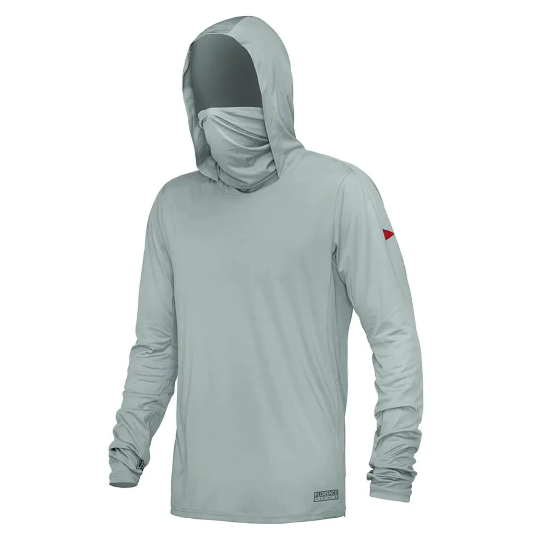 Florence Marine X Hooded Long Sleeve UPF Shirt - Light Grey