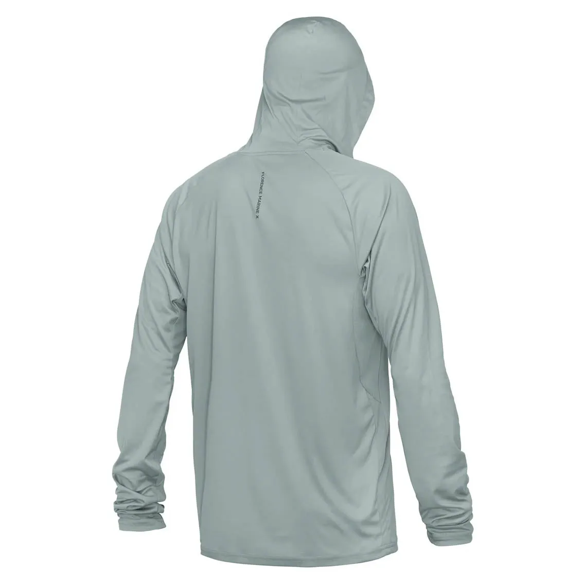 Florence Marine X Hooded Long Sleeve UPF Shirt - Light Grey