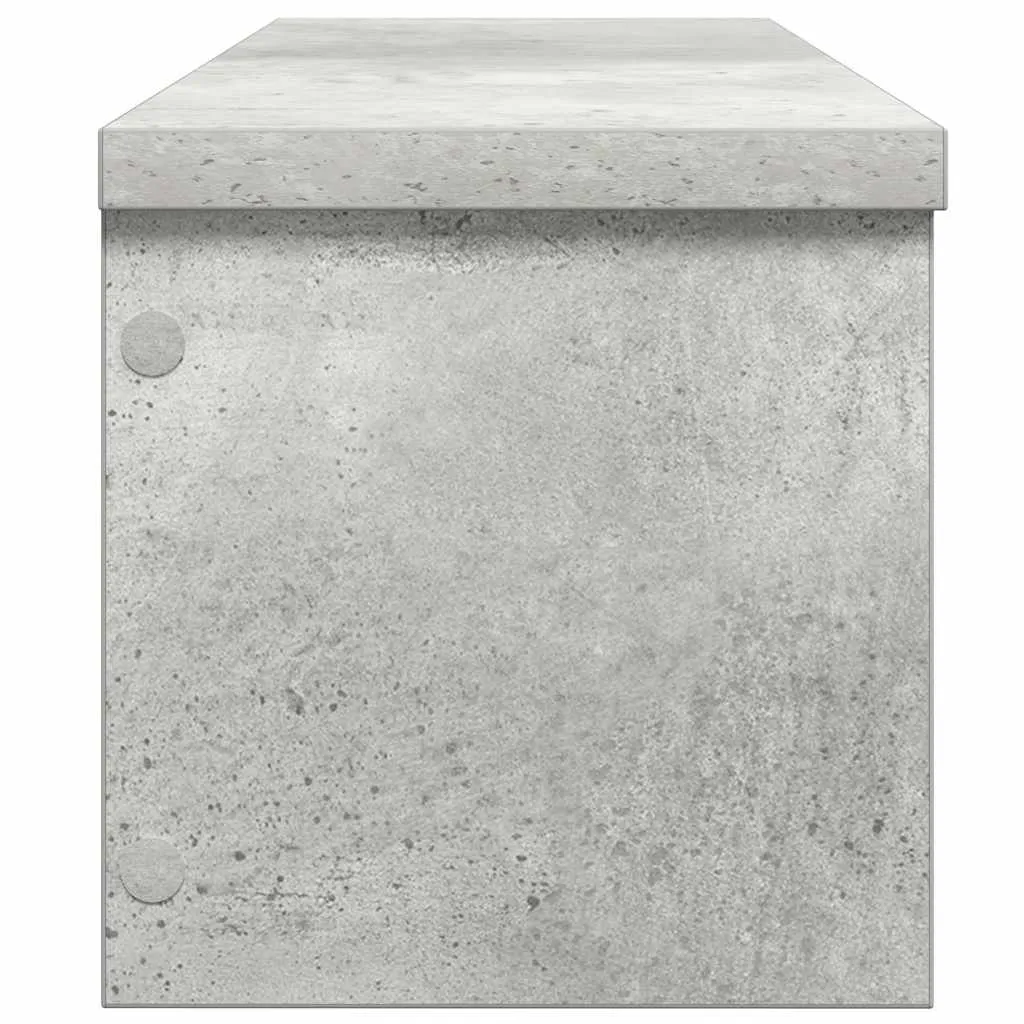 Kitchen Racks Stackable 2 pcs Concrete Grey 60x15x16 cm