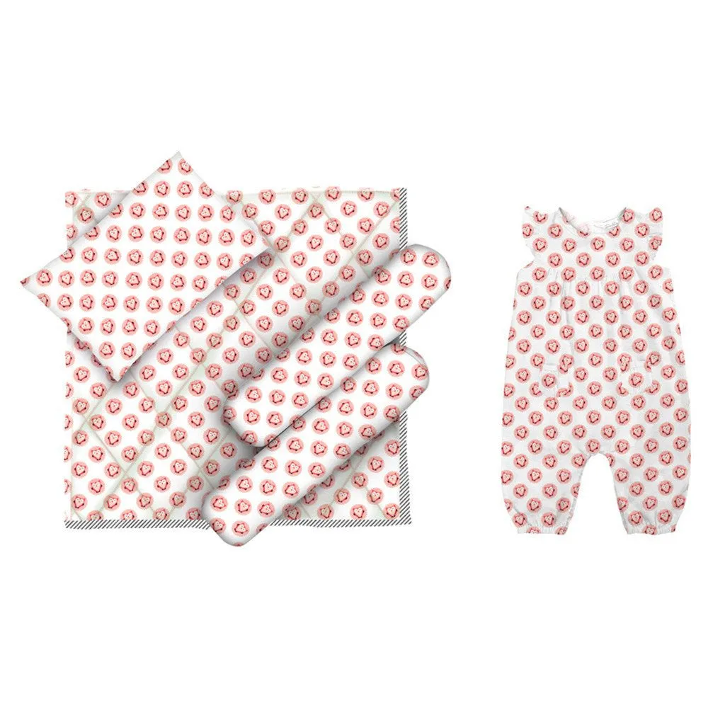 Layette Set with Long-Legged Romper <br>Heart in Owl<br> <span style="font-size: 11px; font-family:Helvetica,Arial,sans-serif;">Can Be Personalised</span>