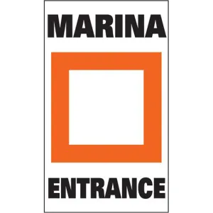 Taylor Marina Entrance Label - pair