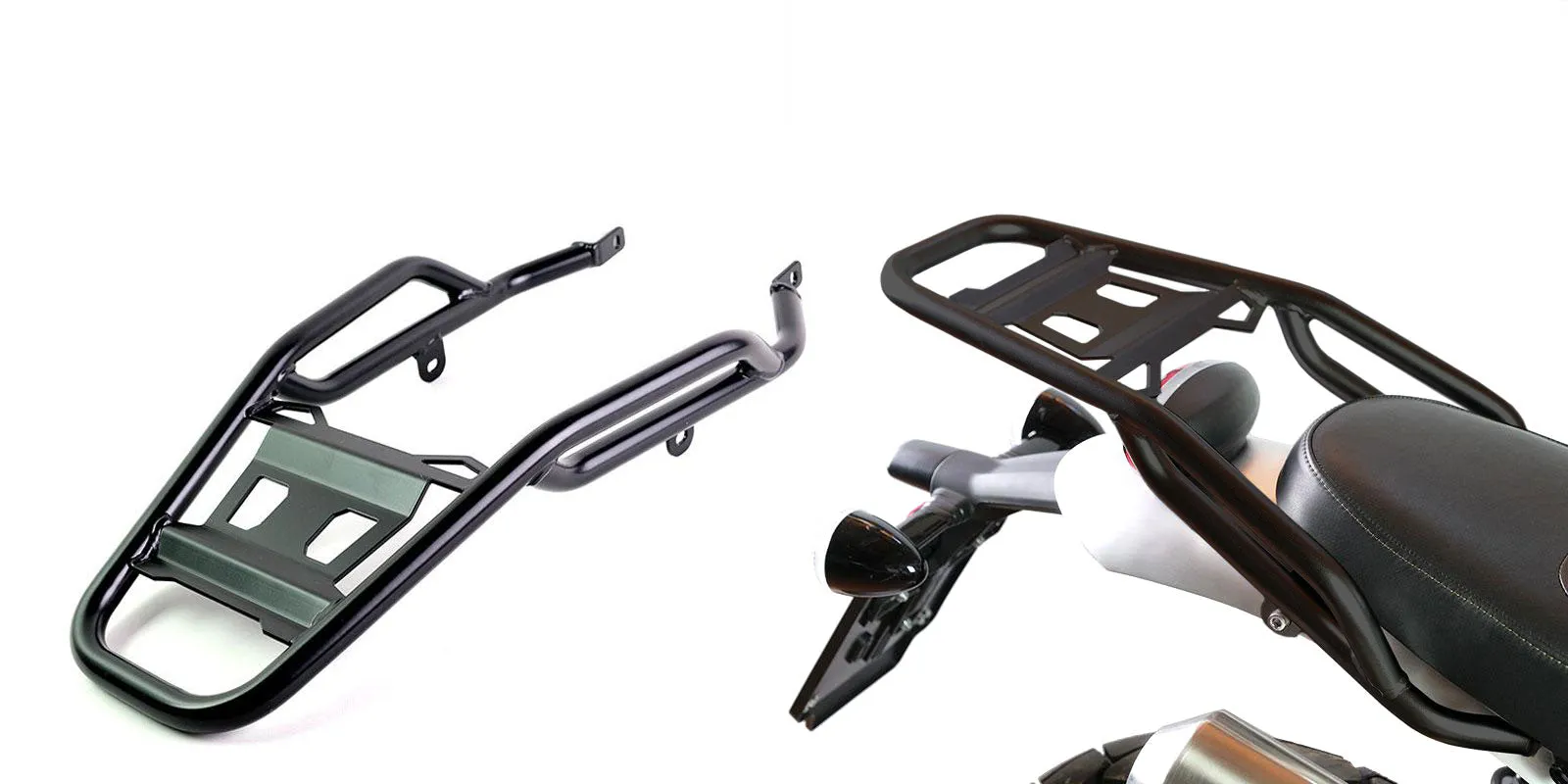 UNIT Garage ATLAS Rear Rack   Passenger Grip - Triumph Scrambler 1200 XE-XC