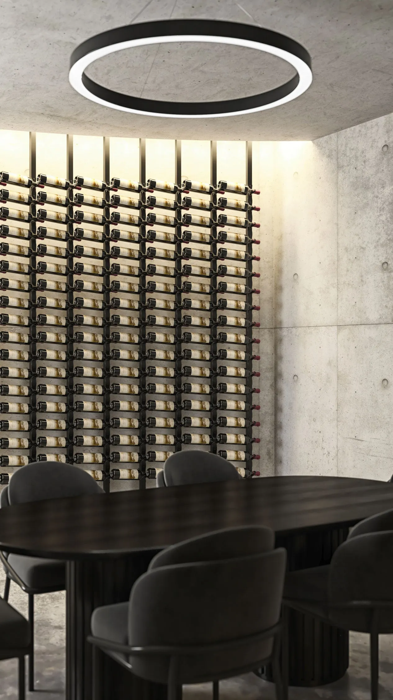 VintageView Helix Wine Rack Post (floating wine rack system support)