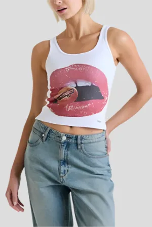WRANGLER LEADING YOU REACTION TANK TOP - WHITE
